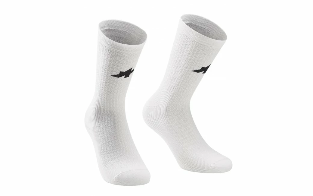 Chaussettes ASSOS Poker Socks "4" Blanc 2 Chaussettes ASSOS Poker Socks "4" Blanc – Image 2