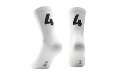 Chaussettes ASSOS Poker Socks "4" Blanc