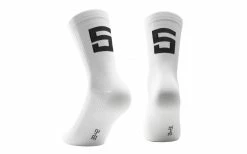 Chaussettes ASSOS Poker Socks "5" Blanc