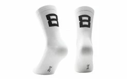 Chaussettes ASSOS Poker Socks "8" Blanc