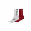 Chaussettes Vélo Endura Coolmax Rayées (lot De 2 Paires) Blanc/Rouge