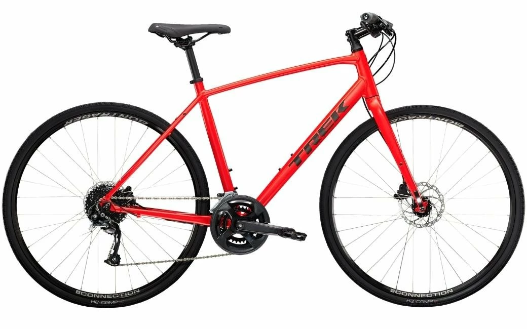Vélo Fitness Trek FX 2 Disc Rouge - 2023 1 Vélo Fitness Trek FX 2 Disc Rouge - 2023